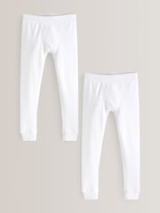 White Thermal Leggings 2 Pack (2-16yrs) - Image 1 of 3