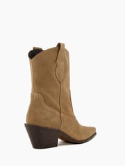 Dune London Brown Pardner Pull On Western Boots - Image 5 of 6