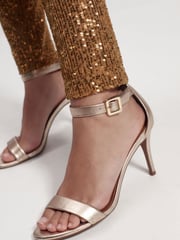 Gold Sequin Skinny Trousers - Image 5 of 7