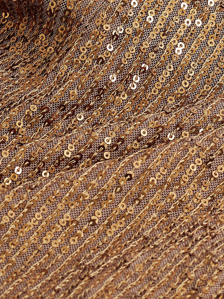 Gold Sequin Skinny Trousers - Image 7 of 7
