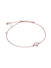 Ted Baker Rose Gold Tone HANSAA: Crystal Heart Adjustable Bracelet - Image 6 of 9