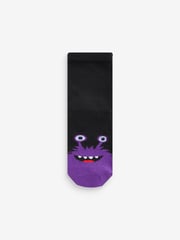 Black/Bright Monsters Cotton Rich Socks 10 Pack - Image 3 of 11