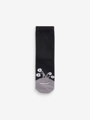 Black/Blues Monsters Cotton Rich Cushioned Socks 7 Pack - Image 2 of 8