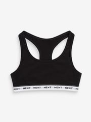 Black/White/Grey 7 Pack Racer Back Crop Tops (5-16yrs) - Image 5 of 8
