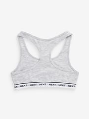 Black/White/Grey 7 Pack Racer Back Crop Tops (5-16yrs) - Image 8 of 8