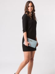 Pure Luxuries London Arlesey Leather 100% Cotton Clutch Bag - Image 1 of 6