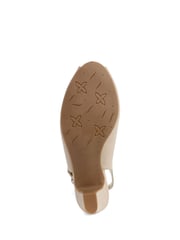 Pavers Cream Peep Toe Slingback High Heels - Image 4 of 5