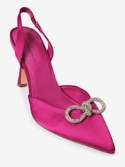 Pink Next Forever Comfort® Slingback Bow Heels - Image 6 of 7