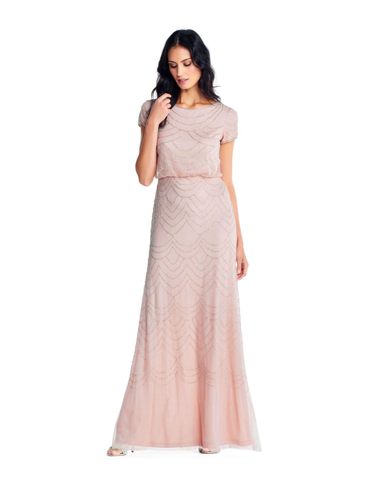 Adrianna Papell Blouson Beaded Dress - Image 1 of 2