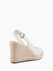 Dune London Kimmy Wedge Heel Sling Back Sandals - Image 4 of 6