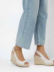 Dune London Kimmy Wedge Heel Sling Back Sandals - Image 6 of 6