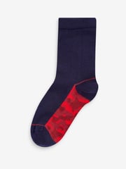 Navy Camouflage Footbed Cotton Rich Socks 7 Pack - Image 7 of 7