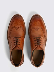 MOSS Tan Brown Bray Brogue Shoes - Image 2 of 4