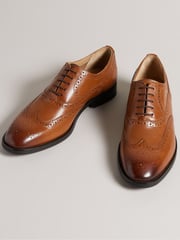 Ted Baker Brown Formal Leather Amaiss Brogue Shoes - Image 2 of 4