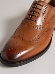 Ted Baker Brown Formal Leather Amaiss Brogue Shoes - Image 3 of 4