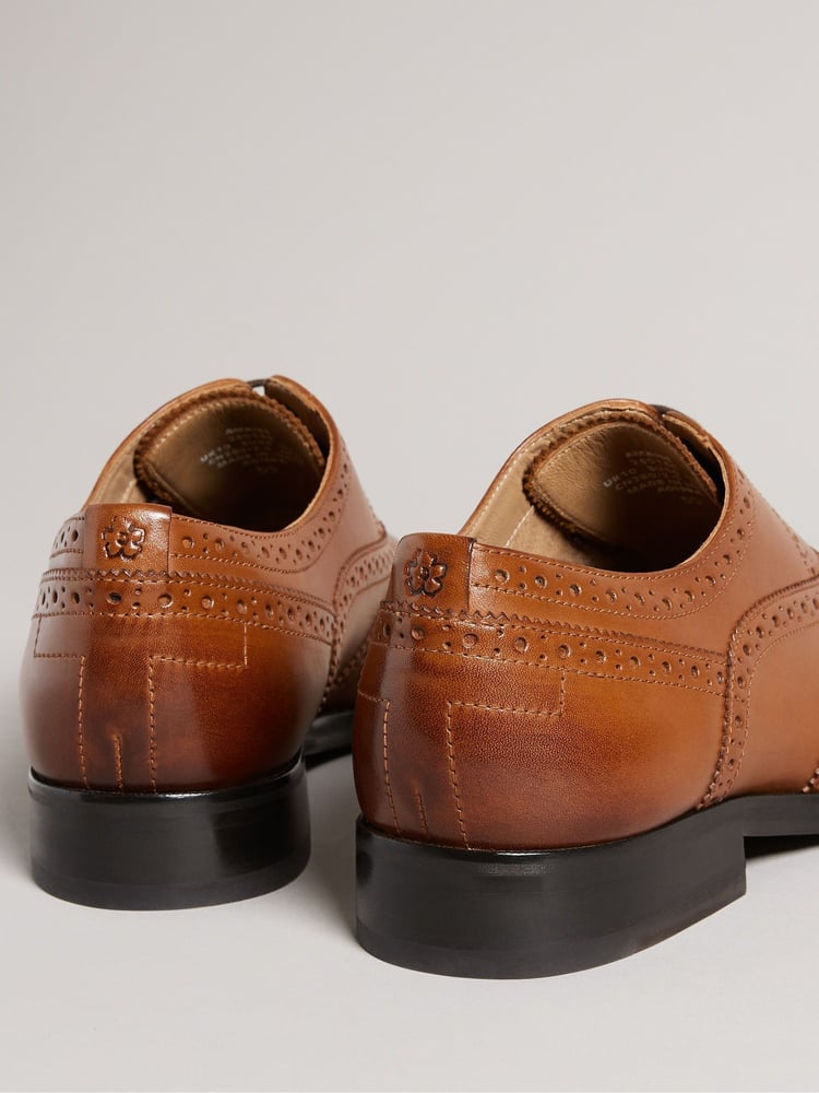 Ted Baker Brown Formal Leather Amaiss Brogue Shoes - Image 4 of 4