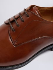 MOSS Tan Alberta Performance Leather Derby Shoes - Image 4 of 4