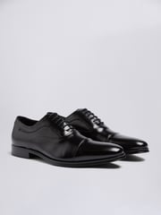 MOSS Black John Guildhall Oxford Shoes - Image 1 of 4