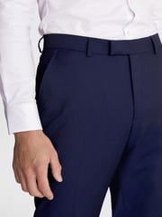 MOSS Ink Blue Stretch Suit: Trousers - Image 3 of 4