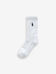 Polo Ralph Lauren White Boys Logo 100% Cotton Socks 6 Pack - Image 2 of 4