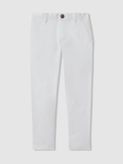 Reiss White Pitch 3-9 yrs Slim Fit Casual Chinos - Image 2 of 4