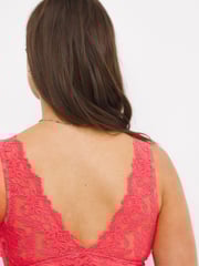 Figleaves Coral Pink Millie Lace Bralette - Image 2 of 5