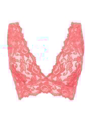 Figleaves Coral Pink Millie Lace Bralette - Image 5 of 5