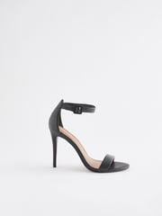 Black Signature Leather High Heel Sandals - Image 2 of 5