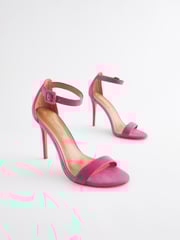Pink Signature Leather High Heel Sandals - Image 2 of 7