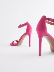 Pink Signature Leather High Heel Sandals - Image 6 of 7