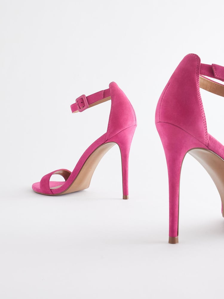 Pink Signature Leather High Heel Sandals - Image 7 of 7