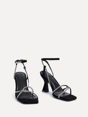 Linzi Black Entice Diamante Embellished Strappy Heeled Sandals - Image 3 of 5