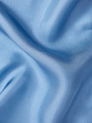 Reiss Airforce Blue Ceremony Plain Silk Pocket Square - Image 5 of 5