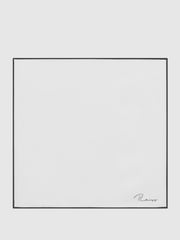 Reiss White Ceremony Plain Silk Pocket Square - Image 4 of 5