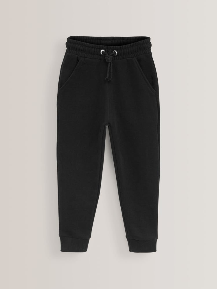 Pink/Grey/Black 3 Pack Soft Jersey Regular Fit Joggers (3-16yrs) - Image 2 of 6