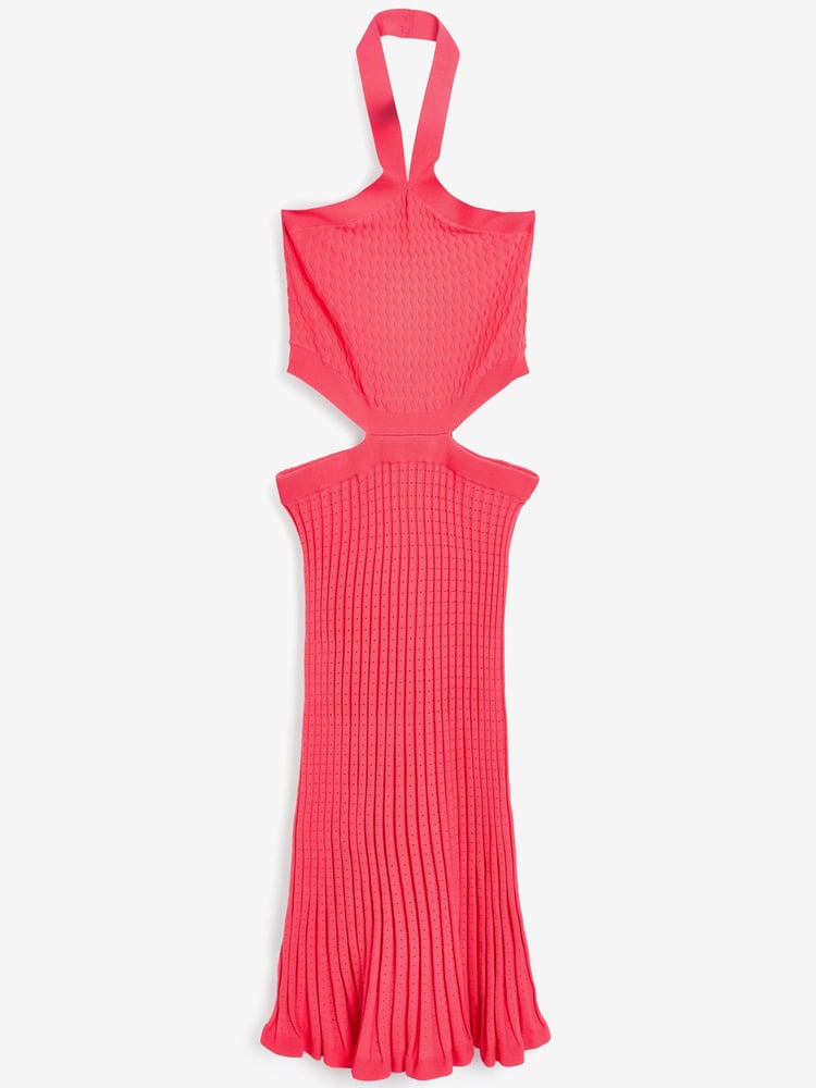 Pink Halter Cut Out Dress - Image 1 of 1