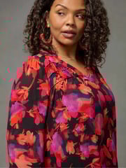 Live Unlimited Pink Frill Front Blouse - Image 3 of 4