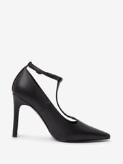 Black Forever Comfort T-Bar Court Heels - Image 2 of 5