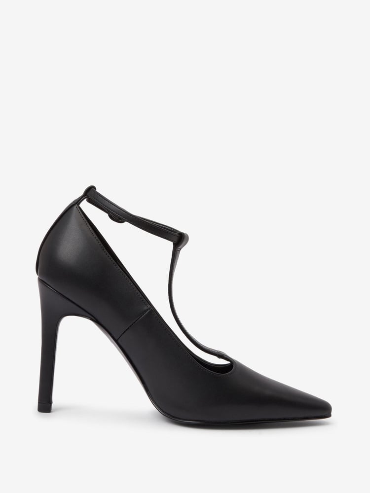 Black Forever Comfort T-Bar Court Heels - Image 2 of 5