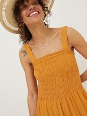 FatFace Yellow Danielle Maxi Dress - Image 6 of 8