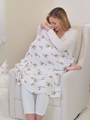 aden + anais White Large Muslin Jungle Jam 100% Cotton Blankets 2 Pack - Image 5 of 10