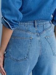 Mid Blue Loose Wide Leg Jeans - Image 5 of 7