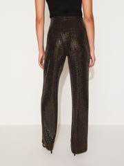 Gold Sequin Wide Leg Trousers - Image 3 of 6