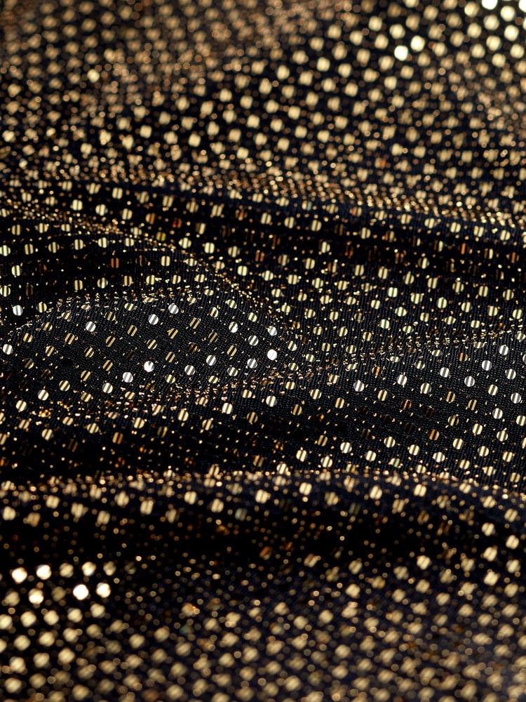 Gold Sequin Wide Leg Trousers - Image 6 of 6