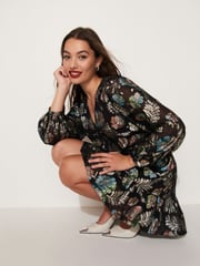 Teal Blue Tea Dress - Image 3 of 8