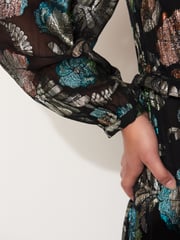 Teal Blue Tea Dress - Image 6 of 8