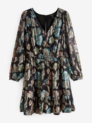Teal Blue Tea Dress - Image 7 of 8