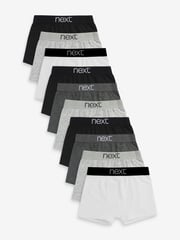 Grey/Black/White Trunks 10 Pack (2-16yrs) - Image 1 of 6