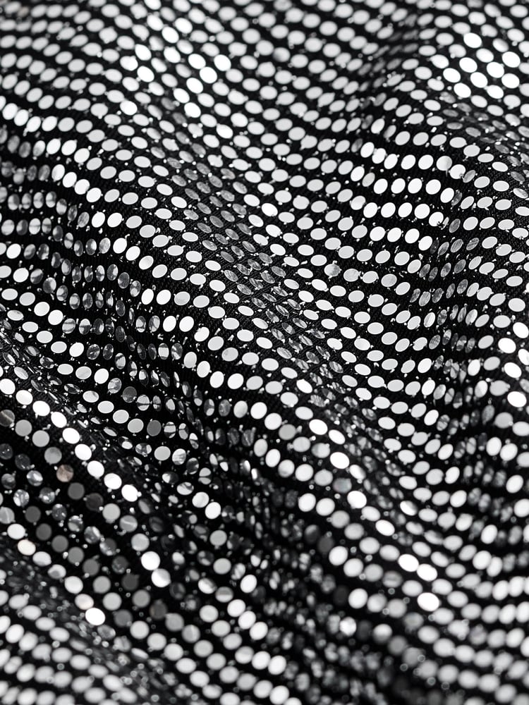 Silver Midi Sequin Skirt - Image 6 of 6