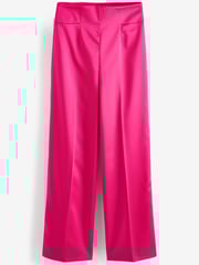 Pink Satin Super Wide Leg Trousers - Image 4 of 4